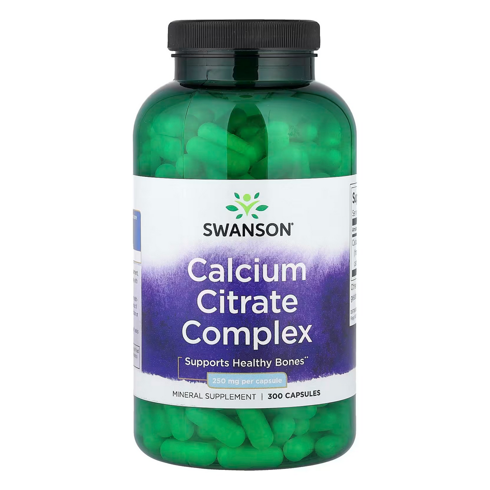 스완슨 <b>칼슘 시트레이트</b> 컴플렉스 250mg 300캡슐