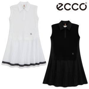 에코 골프 어패럴 여성 골프웨어 민소매 원피스 니트 플리츠 스커트 속바지 RBCOW2017