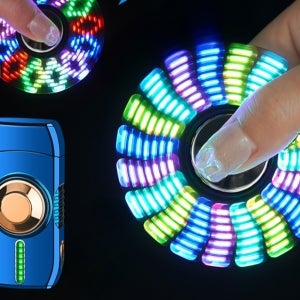 피젯터보라이터 메탈 스마트 피젯 방풍 라이터 전기 충전식 스피너라이터