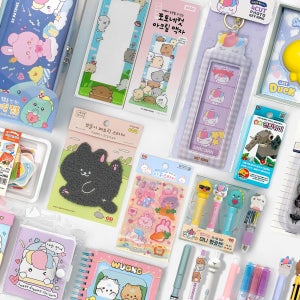 어린이문구랜덤박스 캐릭터 선물 신학기 스티커 노트 문구