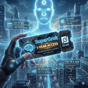 [정품] 슈퍼그록 SuperGrok 1개월 12개월 이용권 [ 1년 30일 이용권 ]