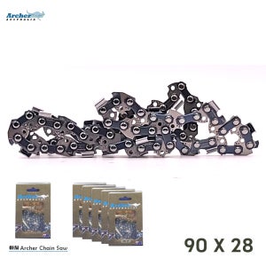 아쳐 체인톱날 90x28 디월트 충전톱 DCM575 그린웍스 40V 16인치 가이드바