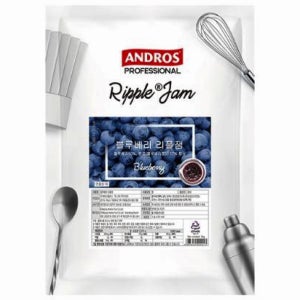 앤드로스 블루베리 리플잼 과일 카페 쨈 토핑 음료쨈 1kg, 3개