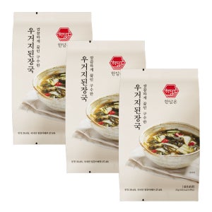 한담온 우거지된장국 동결건조 블럭국 간편식 즉석국 5개입 3개