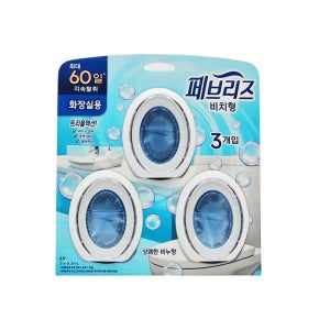 페브리즈 비치형 방향제 화장실용 상쾌한 비누향 6.3ml x 3입 탈취제