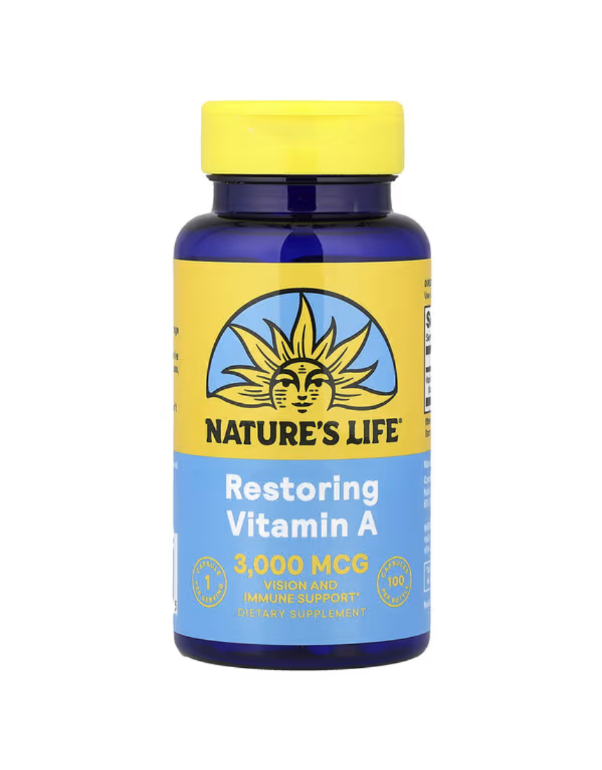 네이처스 라이프 <b>비타민</b>A 3000<b>mcg</b> 100 캡슐