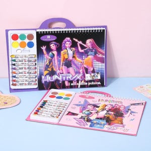 케이팝 데몬 헌터스 케데헌 컬러링북 스케치북 색칠북