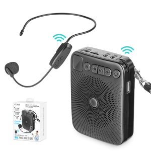 강의용 클래스 무선 가이드 마이크 앰프(블투 스피커 겸용, 검정)