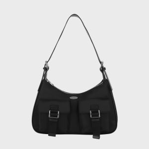[마리떼프랑소와저버] REGULAR LOGO 2WAY HOBO BAG black