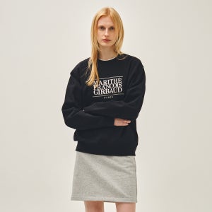 [마리떼프랑소와저버] CLASSIC LOGO EMBROIDERY SWEATSHIRT navy