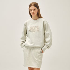 [마리떼프랑소와저버] CLASSIC LOGO EMBROIDERY SWEATSHIRT oatmeal
