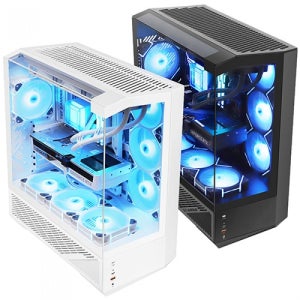 darkFlash DY460 ARGB BTF (화이트) 미들타워 케이스