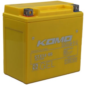 코모 STX14-BS 12V 12Ah 코멧 익사이팅 딩크250 오토바이 배터리