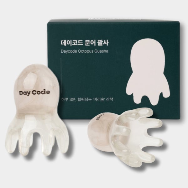 1+1 문어 두피 괄사 마사지기 머리 지압 마사지
