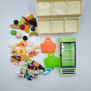 미니어처 쇼케이스 진열대 음식 세트 인형계 놀이