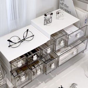 래빗 데스크 오거나이저 책상 서랍함 화장품 소품 정리함 수납함 책상위 미니서랍 중형세트