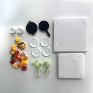 미니어처 식탁 음식 놀이 인형계 소품