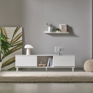 픽스앤룸 솔리드 서랍형 낮은 거실장 1600/2000 TV다이 아이보리