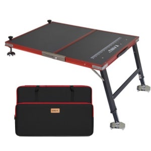 카누FC 블랙 레드 자립발판 1000X800 민물 낚시 발판 좌대