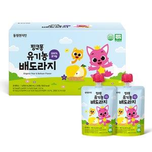 동원 천지인 핑크퐁 유기농 배도라지, 80ml, 1개