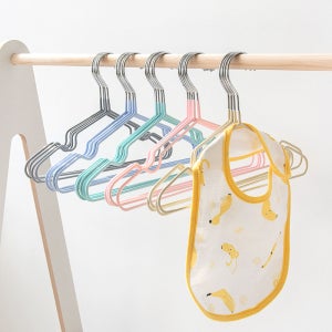 비스토어 키즈 논슬립 옷걸이 유아 아동 미끄럼방지 20개, 민트