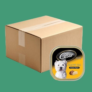[8박스] 시저 캔 강아지 습식캔 1세이상 쇠고기와 치즈, 100g, 192개
