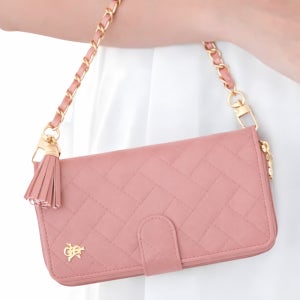 카드 지퍼 지갑 케이스 페를 핑크, 갤럭시 A90 5G SM-A908N