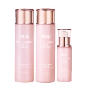 코리아나 쉬니즈 바이탈 플러스 스킨토너 + 에멀젼 3종, 스킨+로션+앰플