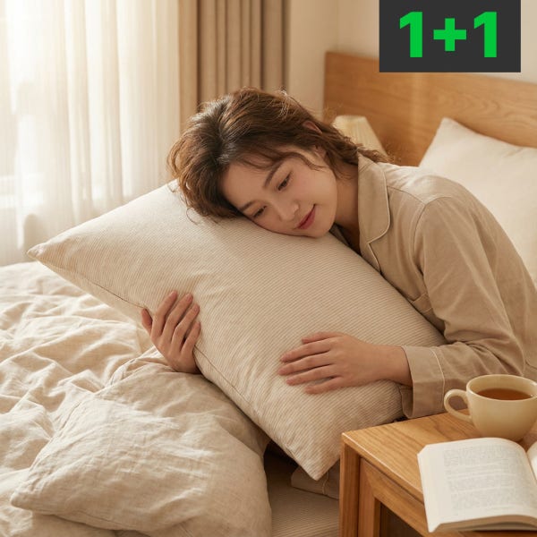 포니홈 PONYHOME 포니홈 순면 베개커버 1+1 호텔 60수 베겟커버 베겟잎 덮개 5070 4060 3050