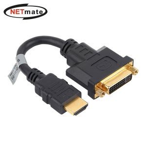 강원전자 넷메이트 DVI / HDMI 케이블 젠더 0.15m NMG004