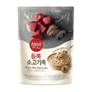 햇반 듬뿍 소고기죽 420gX10