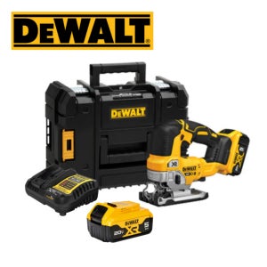 디월트 충전식 무선 직쏘 직소 20V DCS334P2 5.0Ah 배터리 2개 + 케이스세트