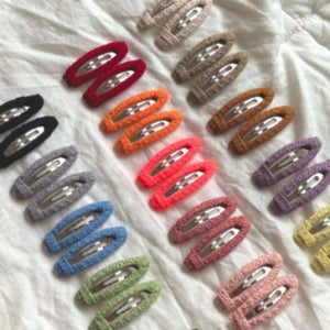 5+1 유아 니트 똑딱핀 BEST 컬러 6종 세트 데일리 여아 (앞머리고정)