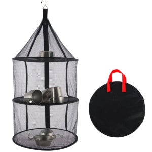 식기건조대 걸이식 캠핑주방선반 야외 캠핑 캠핑주방 메쉬 건조망 생선건조망 캠핑식기건조