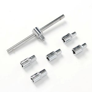 1/4인치 E소켓 별복스알 세트 슬라이딩 T형 렌치 핸들