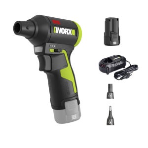 웍스 충전 송풍기 더스트건 12V 2.0ah 배터리1개 BL WU094 블로워