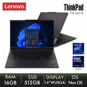 Lenovo ThinkPad T14 Gen6 ARL Ultra5 225H RAM16GB SSD512GB NonOS(21QCS02D00)
