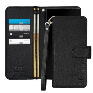 까미또 피코 오리진 스트랩 다이어리 휴대폰 케이스 블랙, 갤럭시S23 울트라