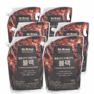 이마트 노브랜드 콜롬비아 아메리카노 블랙 커피 2.1L 6개