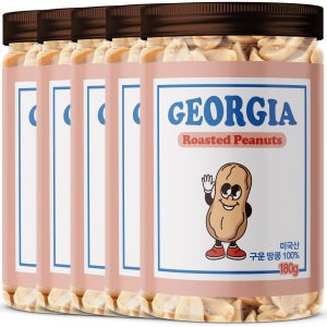 썸넛 하이올레익 구운 땅콩 로스팅 견과류 180g, 5개