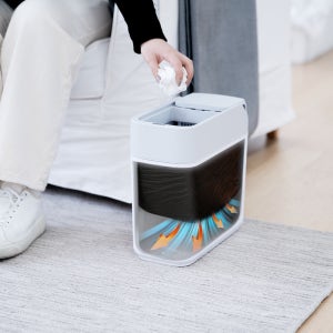 마이딘 스마트 자동센서 휴지통 12L 봉투흡착 슬라이딩