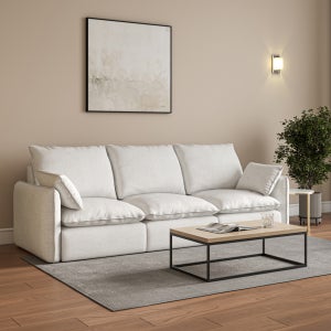 [엘비디엘][NEW]레스트 4인 패브릭 소파