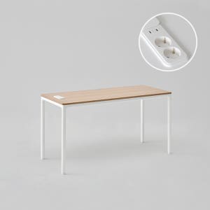 [두닷] 콰트로 에어 PD 3.0 C타입 노트북 데스크 1400x600mm, 덴버오크+에어화이트
