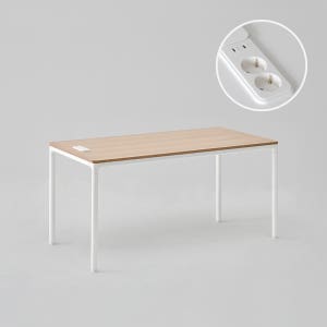 [두닷] 콰트로 에어 PD 3.0 C타입 노트북 데스크 1600x800mm, 덴버오크+에어화이트