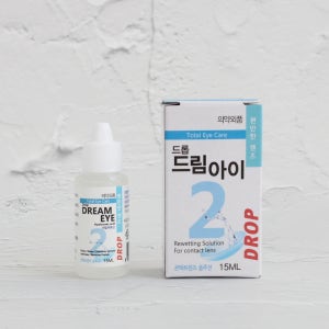 드롭 드림아이 소프트&하드 렌즈 세척액 히알루론산 습윤제 15ml