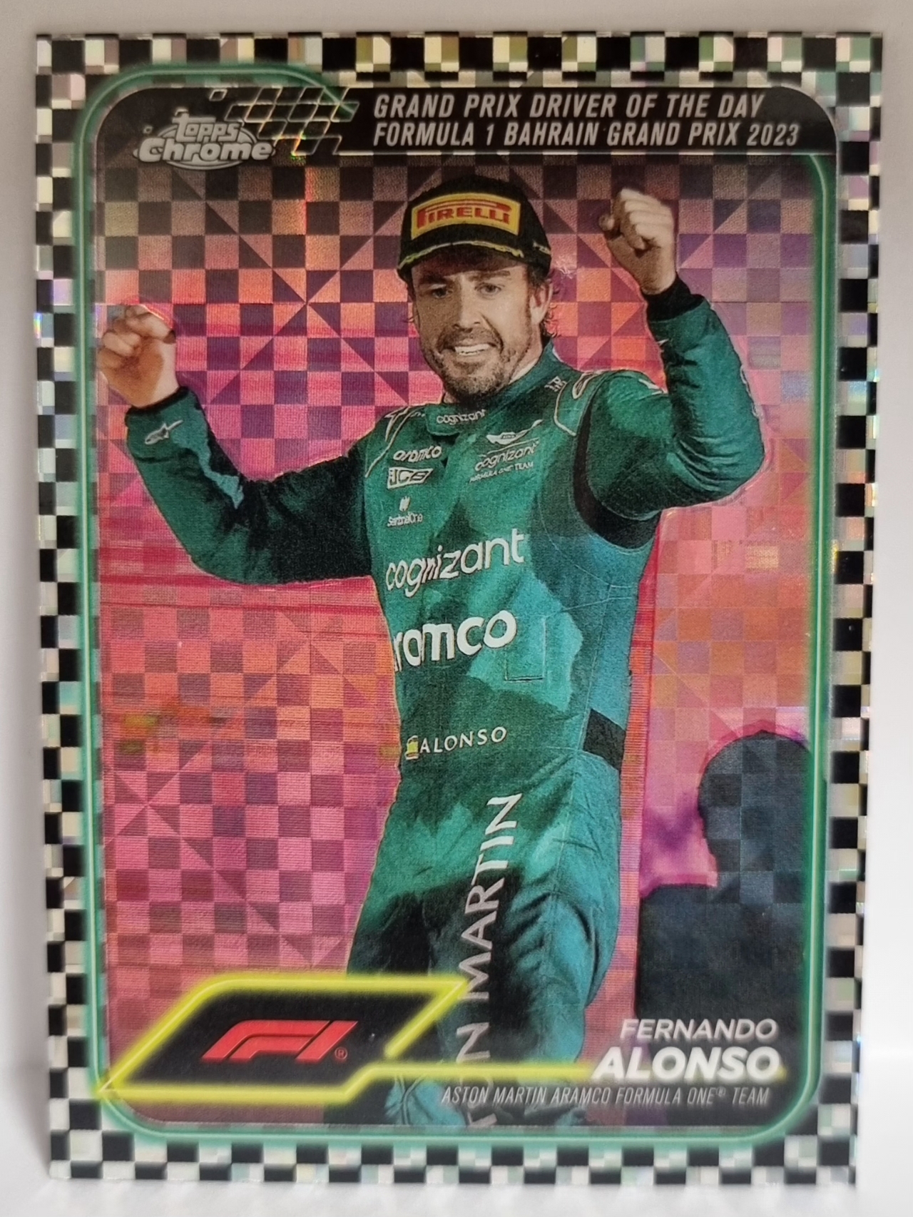 2024 F1 알론소 체크 TOPPS CHROME 카드 탑스 크롬