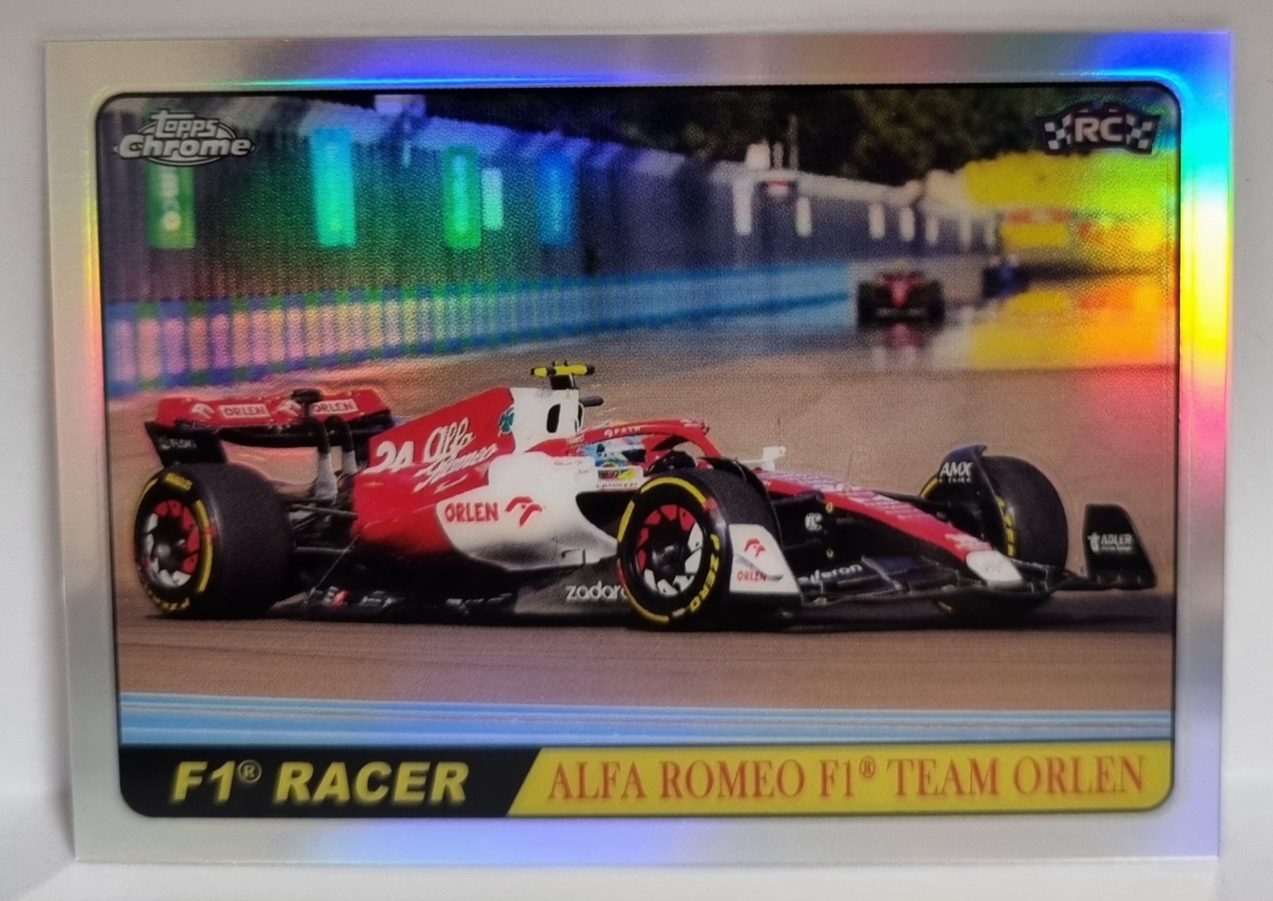 2022 F1 저우관위 루키 TOPPS CHROME 카드 탑스 크롬