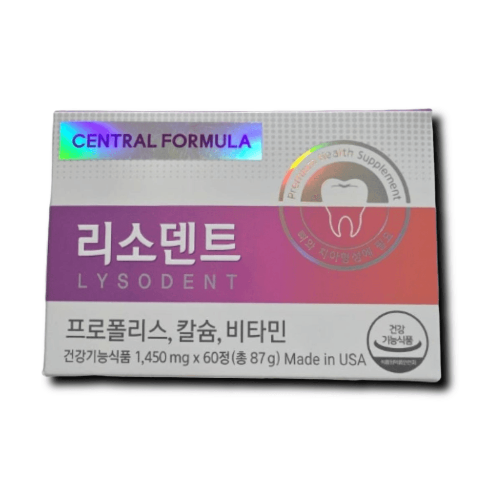 <b>센트럴포뮬러</b> 리소덴트 1450mg 60정 1박스