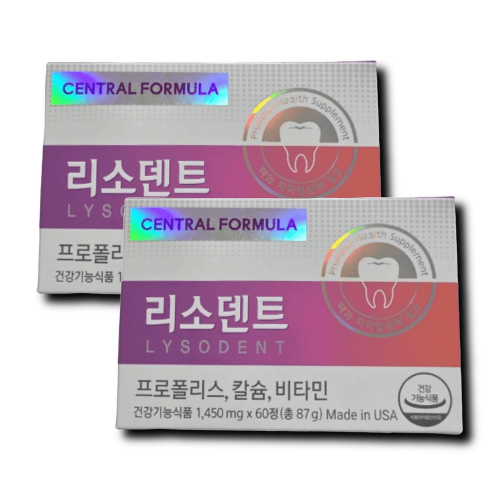 <b>센트럴포뮬러</b> 리소덴트 1450mg 60정 2박스