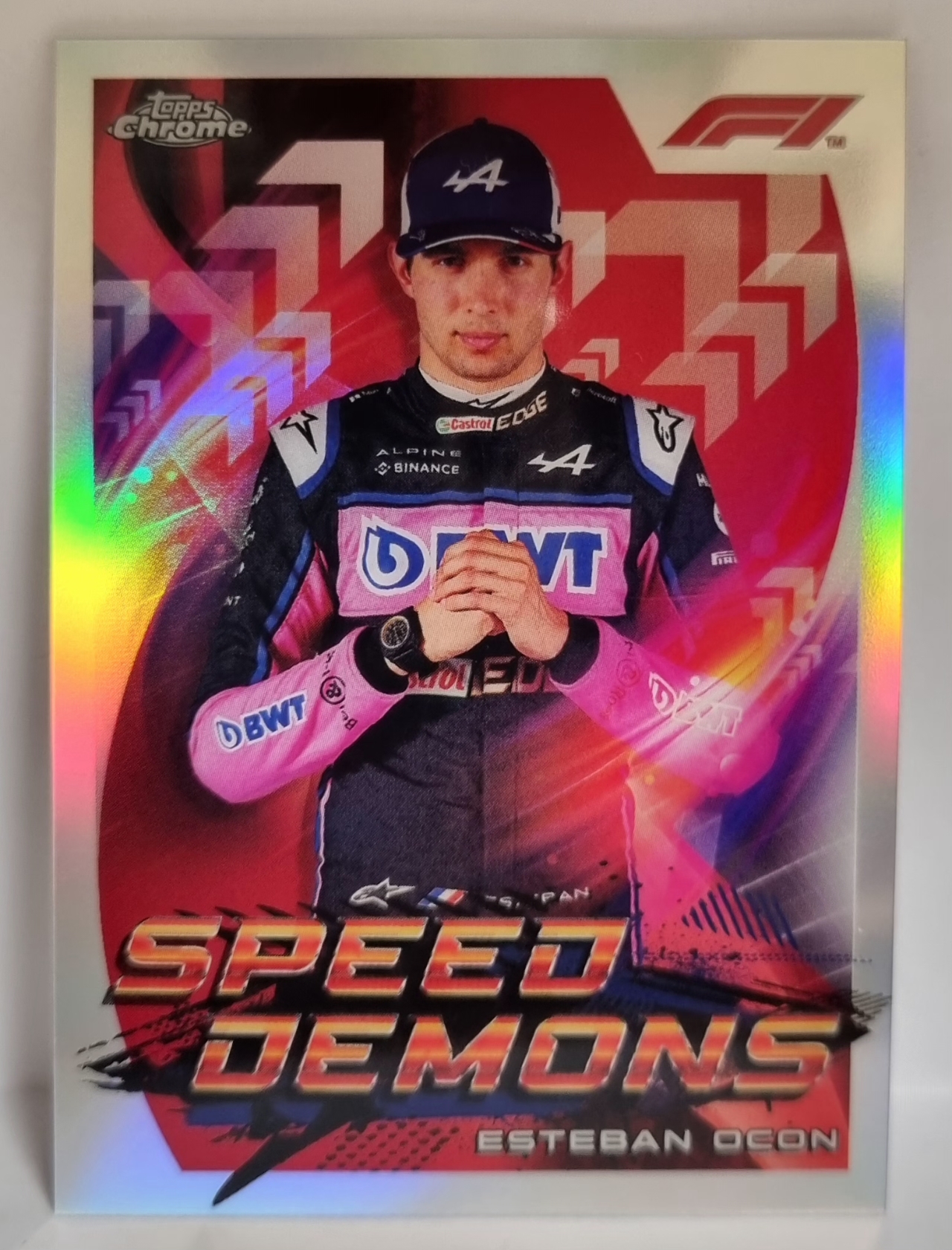 2022 F1 에스테반 오콘 TOPPS CHROME 카드 탑스 크롬
